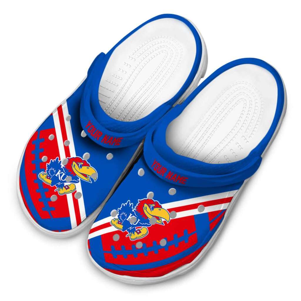 Custom Kansas Jayhawks Football Motif ClogTVC1801181 - Image 4