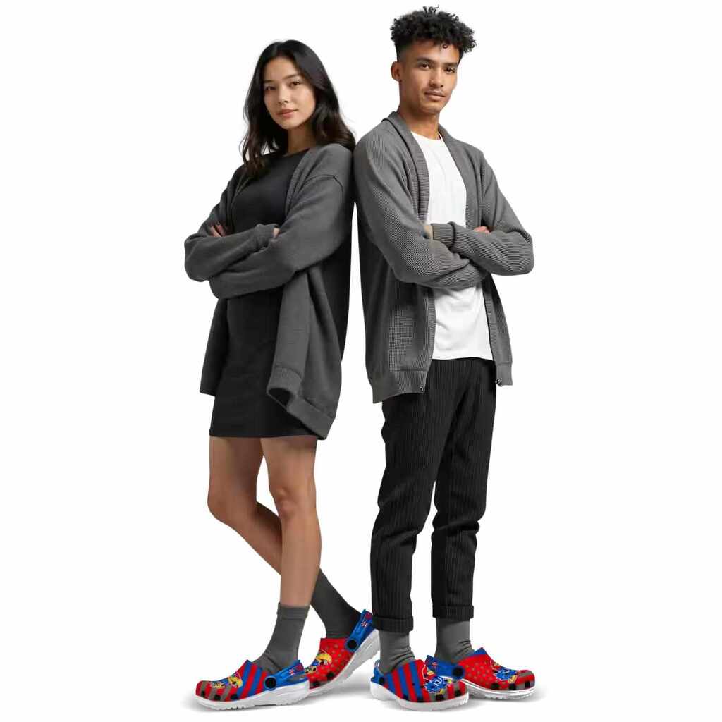 Custom Kansas Jayhawks Star-Spangled Graphic ClogTVC1801181 - Image 7