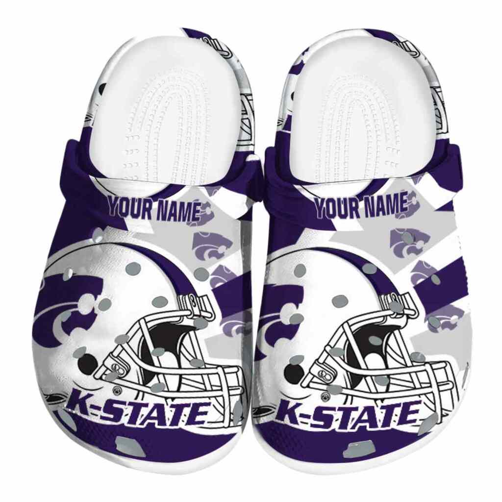 Custom Kansas State Wildcats Football Helmet ClogTVC1801787