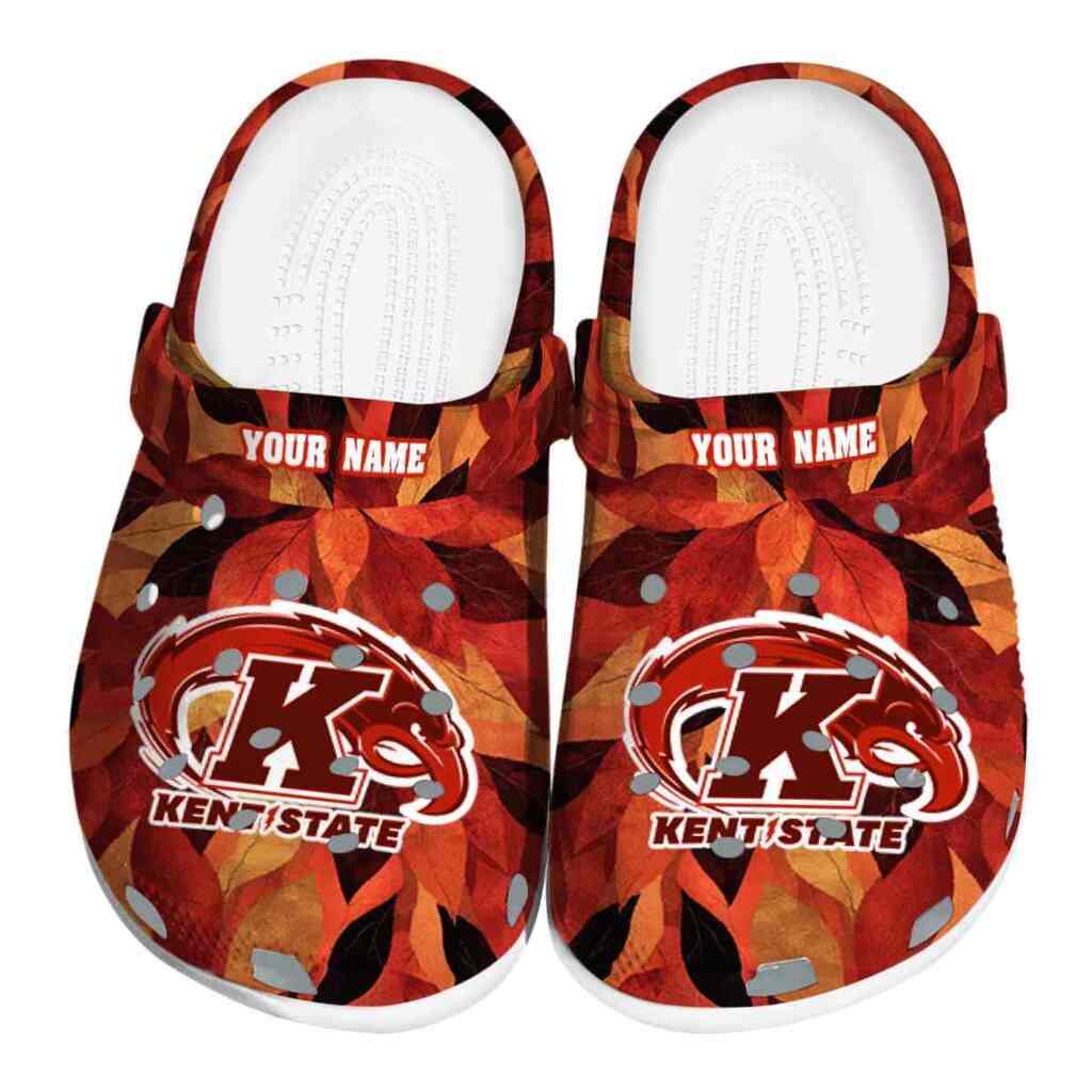 Custom Kent State Golden Flashes Autumn Leaves ClogTVC1801698