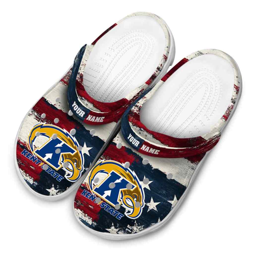 Custom Kent State Golden Flashes Patriotic Stripes ClogTVC1801698 - Image 4