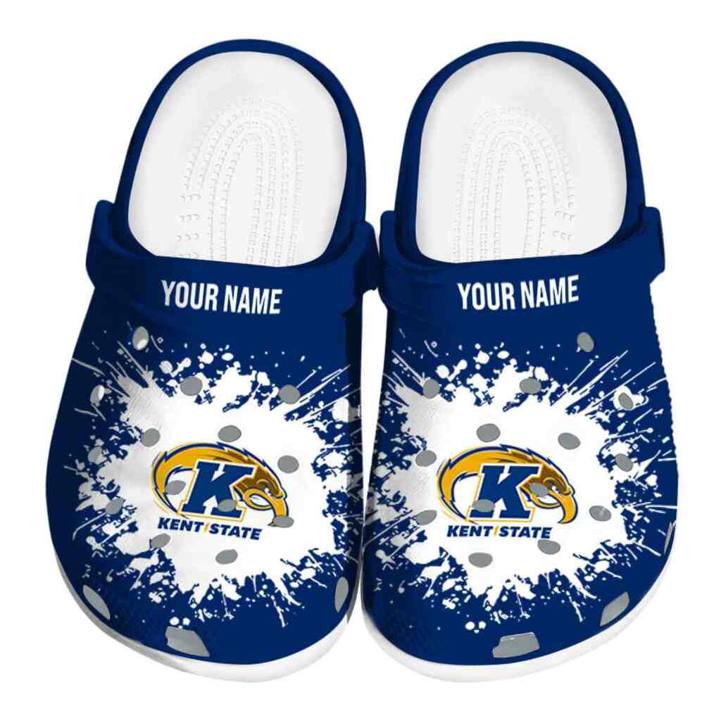 Custom Kent State Golden Flashes Splatter Background ClogTVC1801712