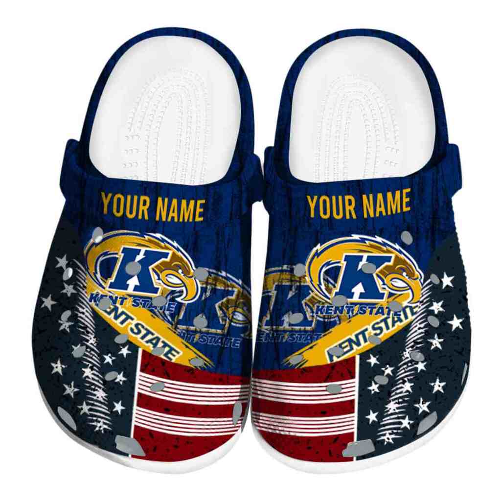 Custom Kent State Golden Flashes Star-Spangled Side Pattern ClogTVC1801724