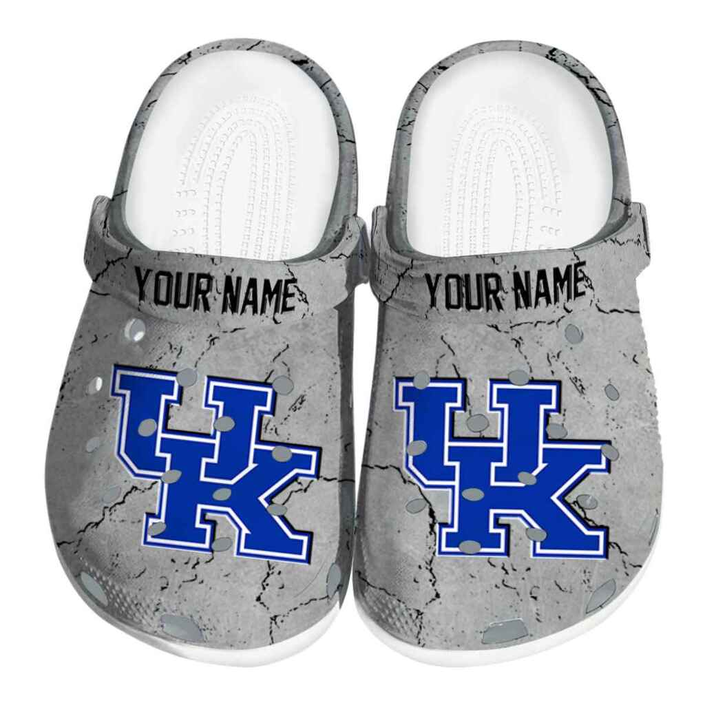 Custom Kentucky Wildcats Cracked Texture ClogTVC180126