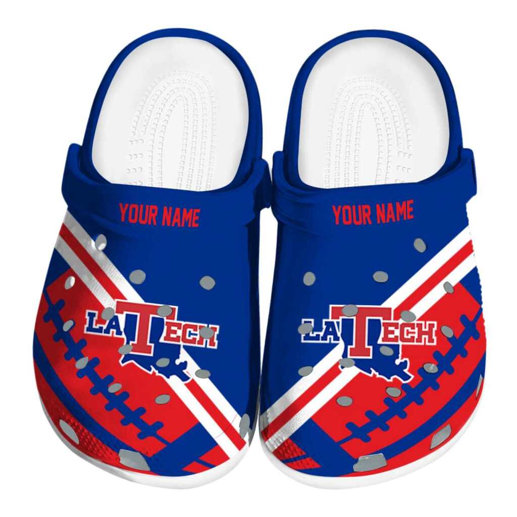 Custom LA Tech Football Motif ClogTVC1801834