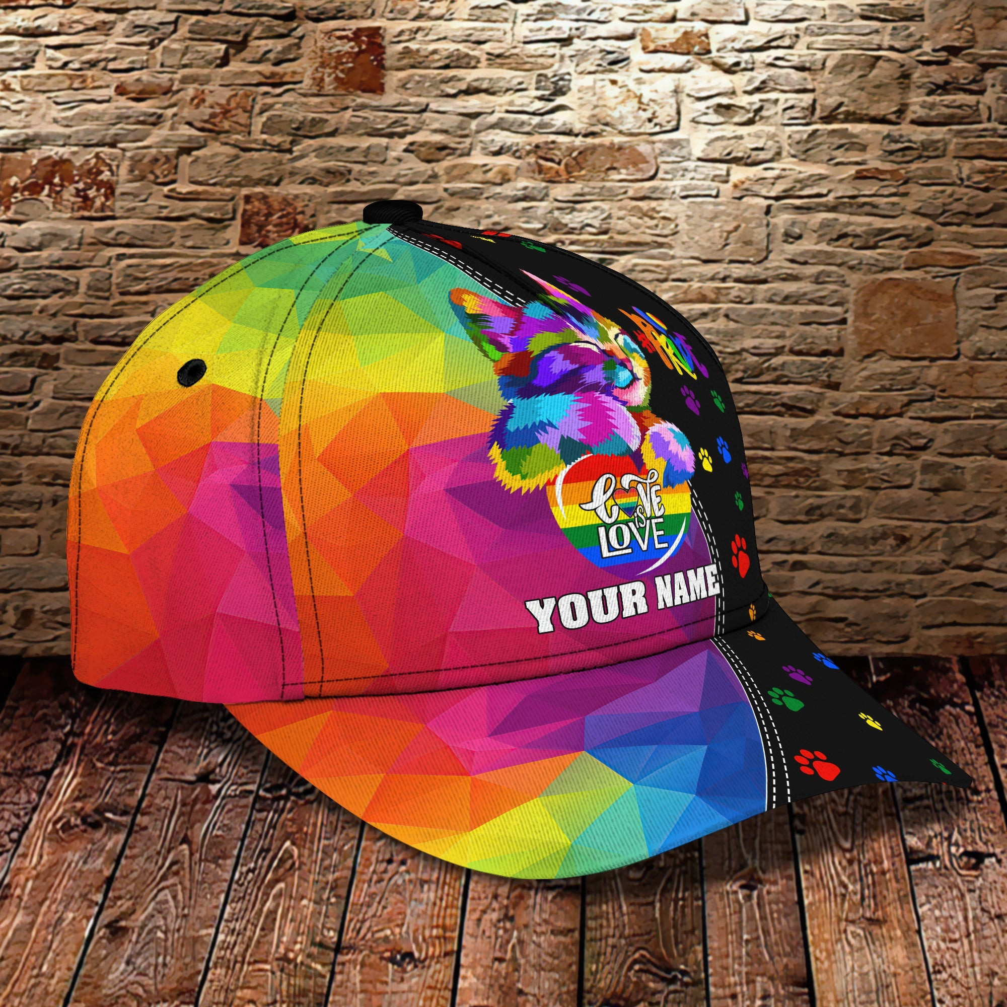 Custom Lgbt Personalized Classic Cap Trucker Hats Custom Hats Gifts For Men & Women