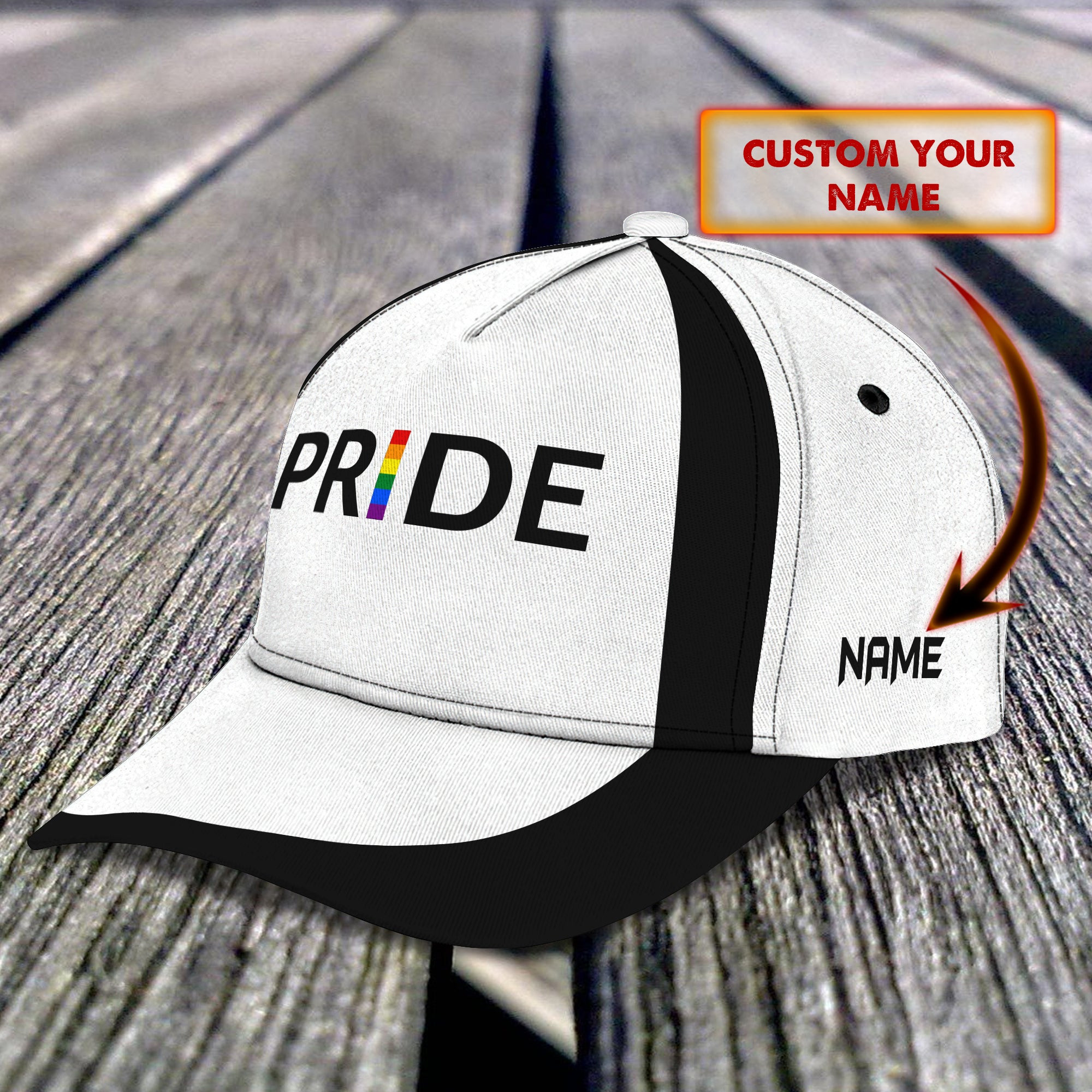 Custom Lgbt Pride Cap - Personalized Classic Hat For Lgbtq+ Community Trucker Hats Custom Hats Gifts For Men & Women
