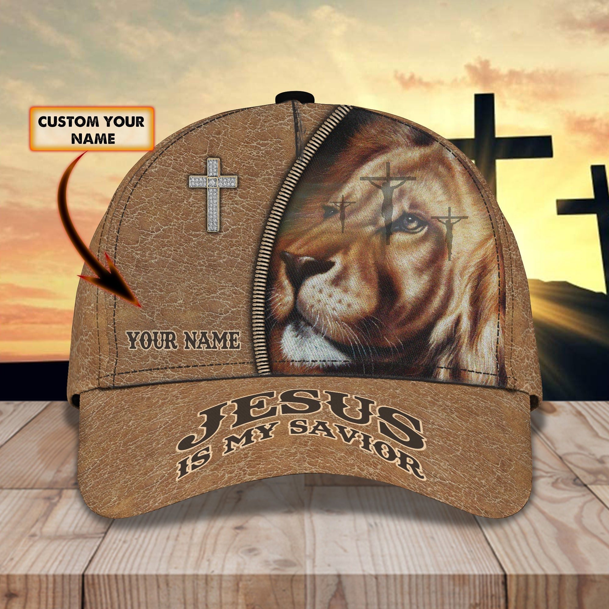 Custom Lion Name Cap Trucker Hats Custom Hats Gifts For Men & Women