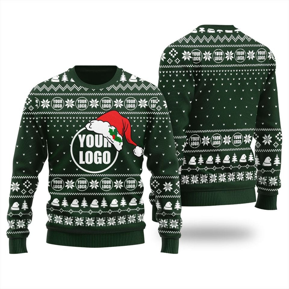 Custom Logo Christmas Sweater, Holiday Sweaters