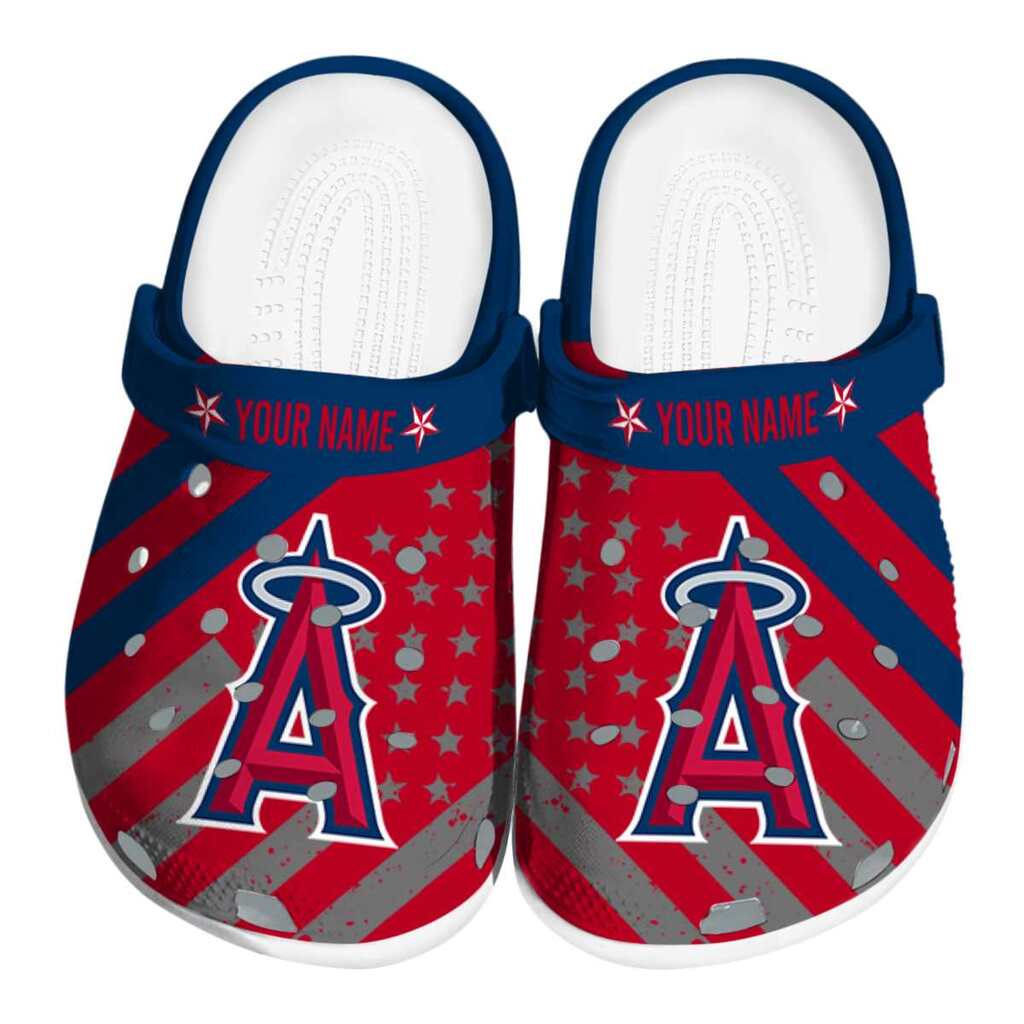 Custom Los Angeles Angels Star-Spangled Graphic ClogTVC180130