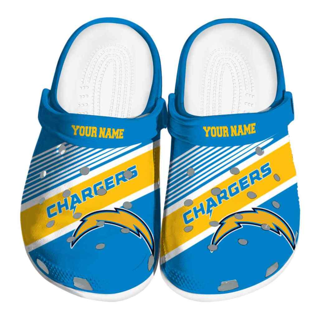 Custom Los Angeles Chargers Vibrant Dual-Tone ClogTVC180118
