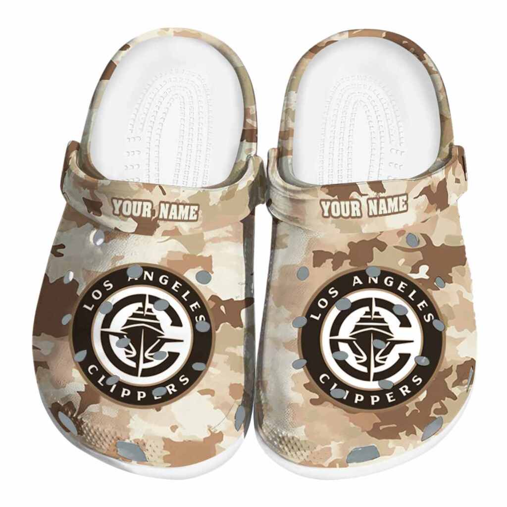 Custom Los Angeles Clippers Desert Camo ClogTVC1801831