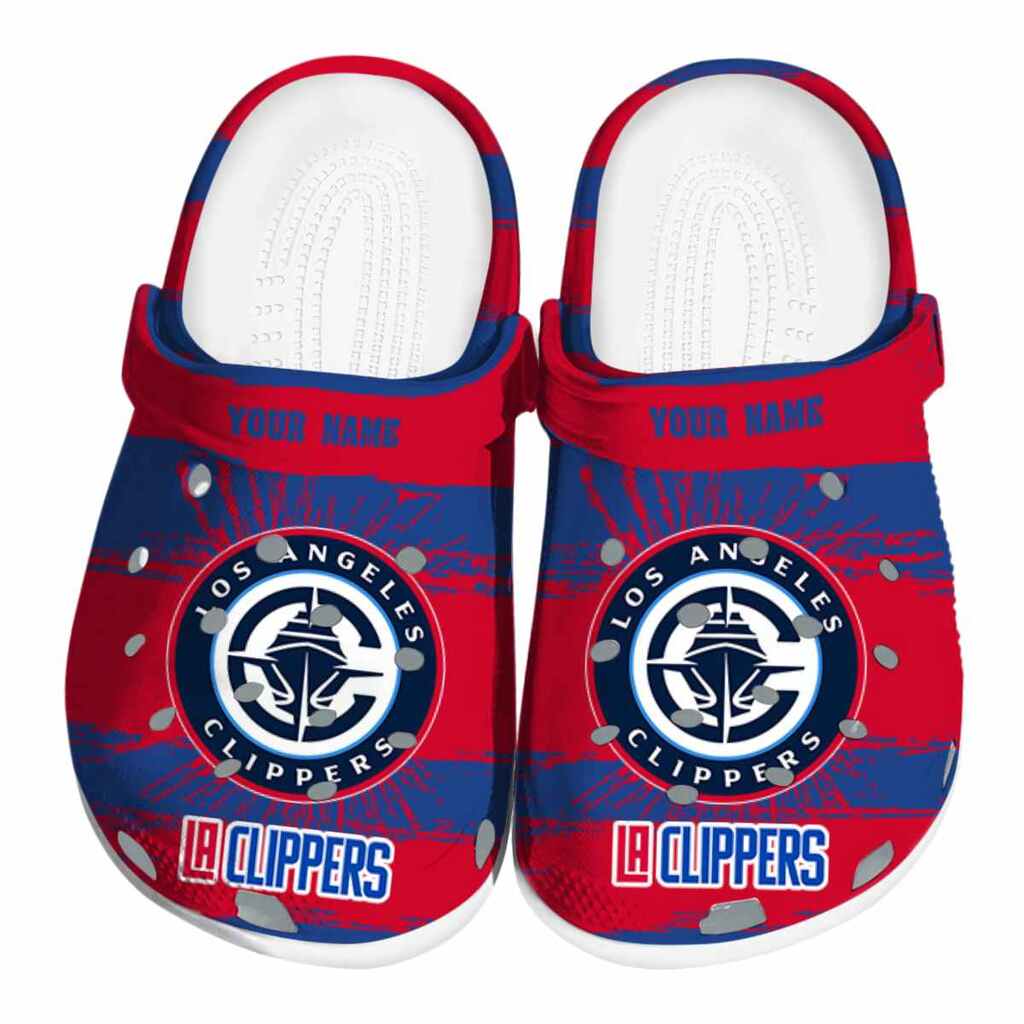 Custom Los Angeles Clippers Paint Splatter Graphics ClogTVC1801831