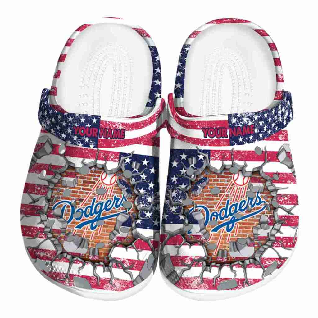 Custom Los Angeles Dodgers Freedom Splinter ClogTVC1801193