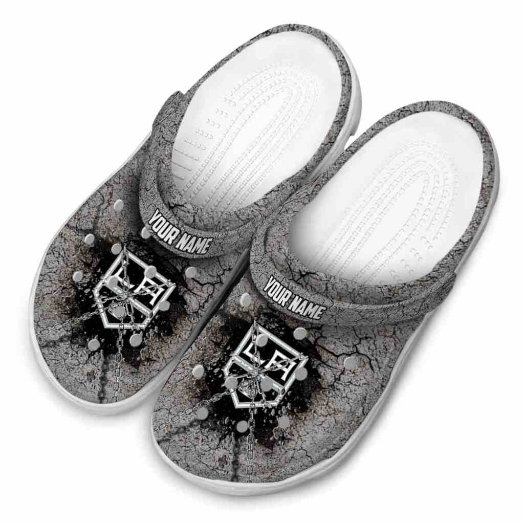 Custom Los Angeles Kings Cracked Ground Texture ClogTVC1801908 - Image 4