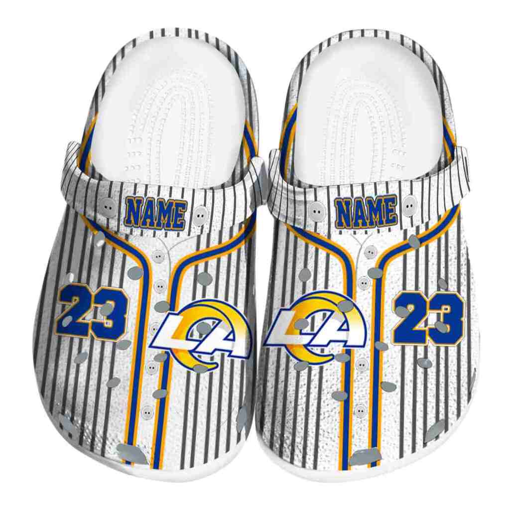 Custom Los Angeles Rams Pinstripe Pattern ClogTVC180119
