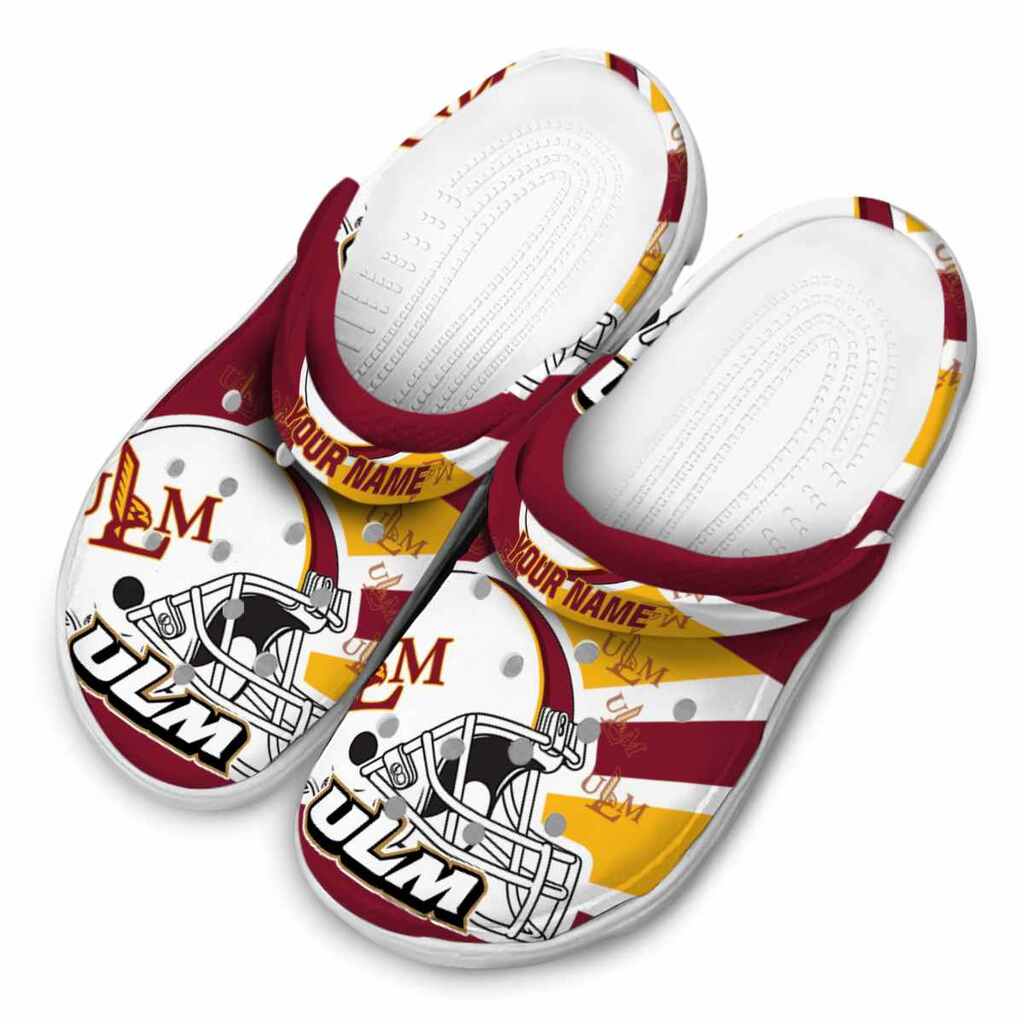 Custom Louisiana-Monroe Warhawks Football Helmet ClogTVC1801834 - Image 4