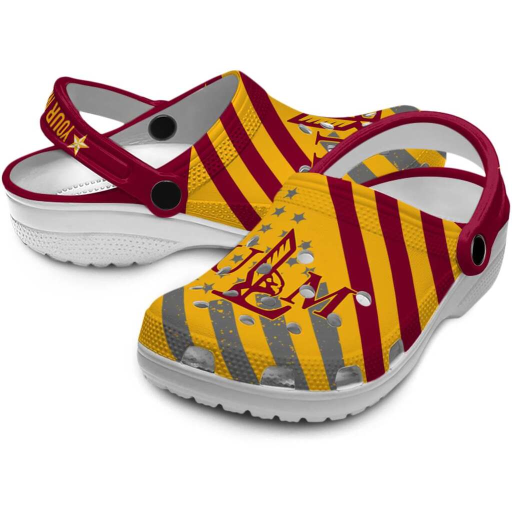 Custom Louisiana-Monroe Warhawks Star-Spangled Graphic ClogTVC1801836 - Image 3