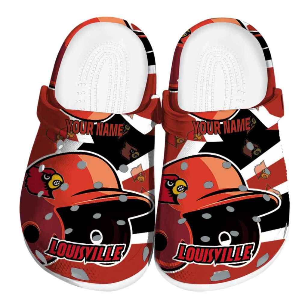 Custom Louisville Cardinals Baseball Helmet ClogTVC180120