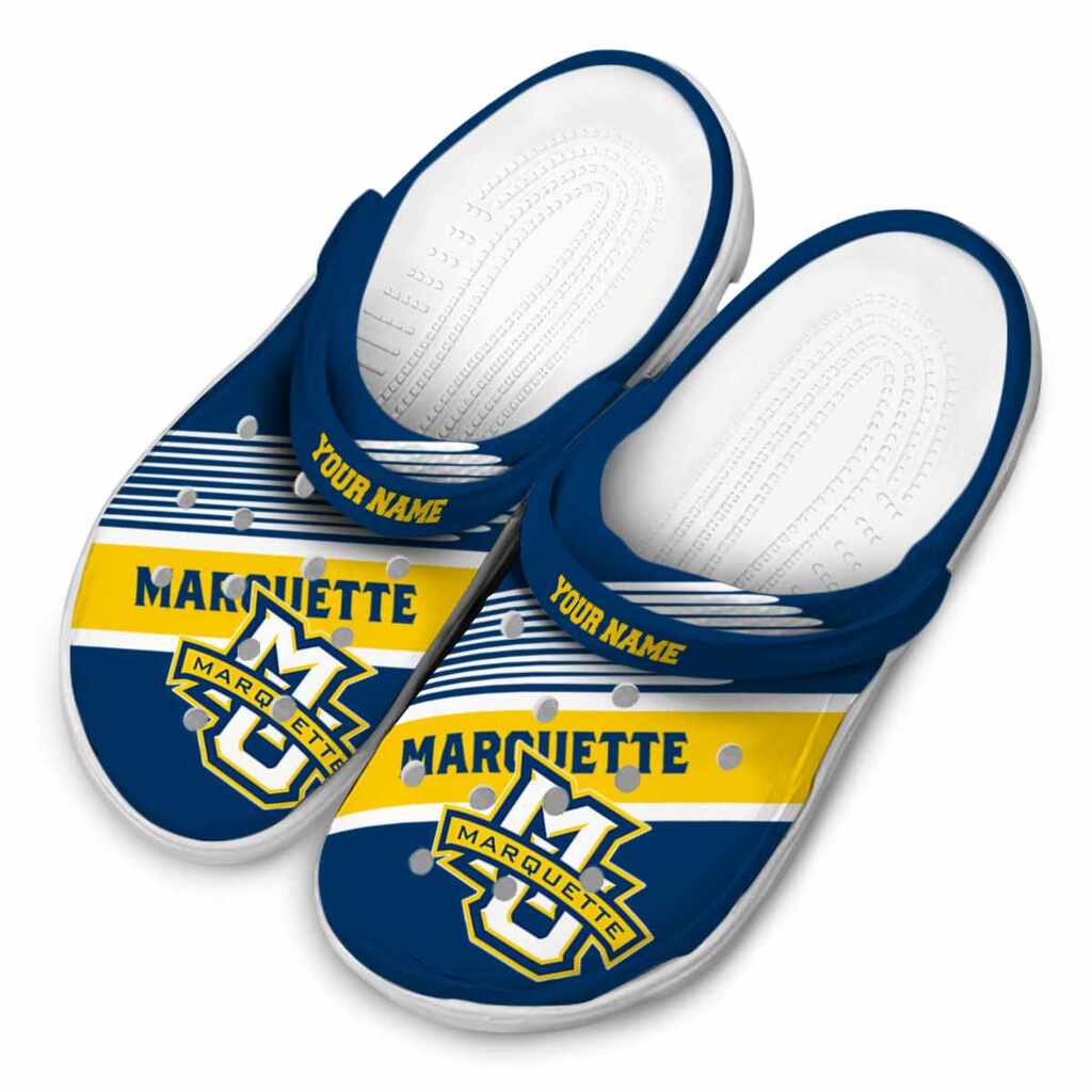 Custom Marquette Golden Eagles Vibrant Dual-Tone ClogTVC1801835 - Image 4