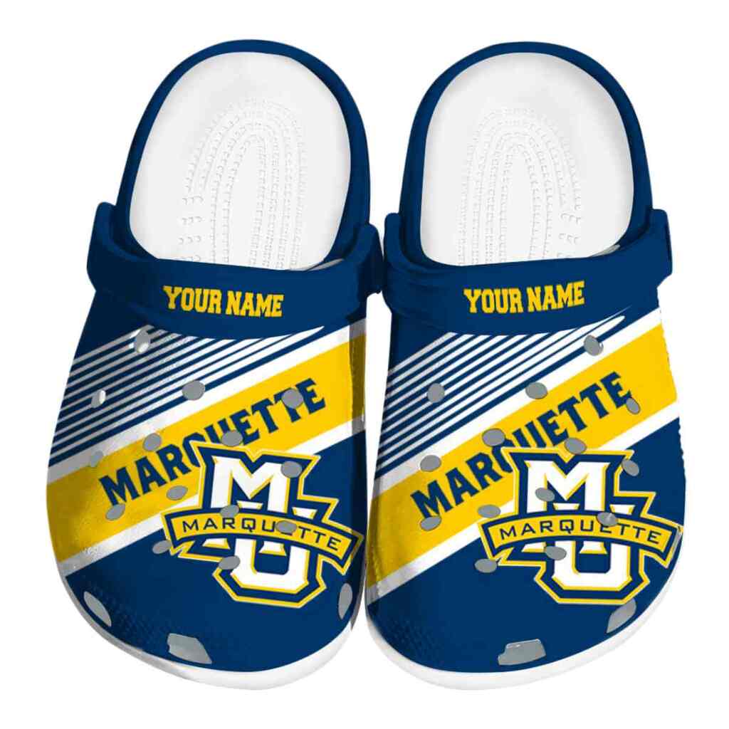 Custom Marquette Golden Eagles Vibrant Dual-Tone ClogTVC1801835