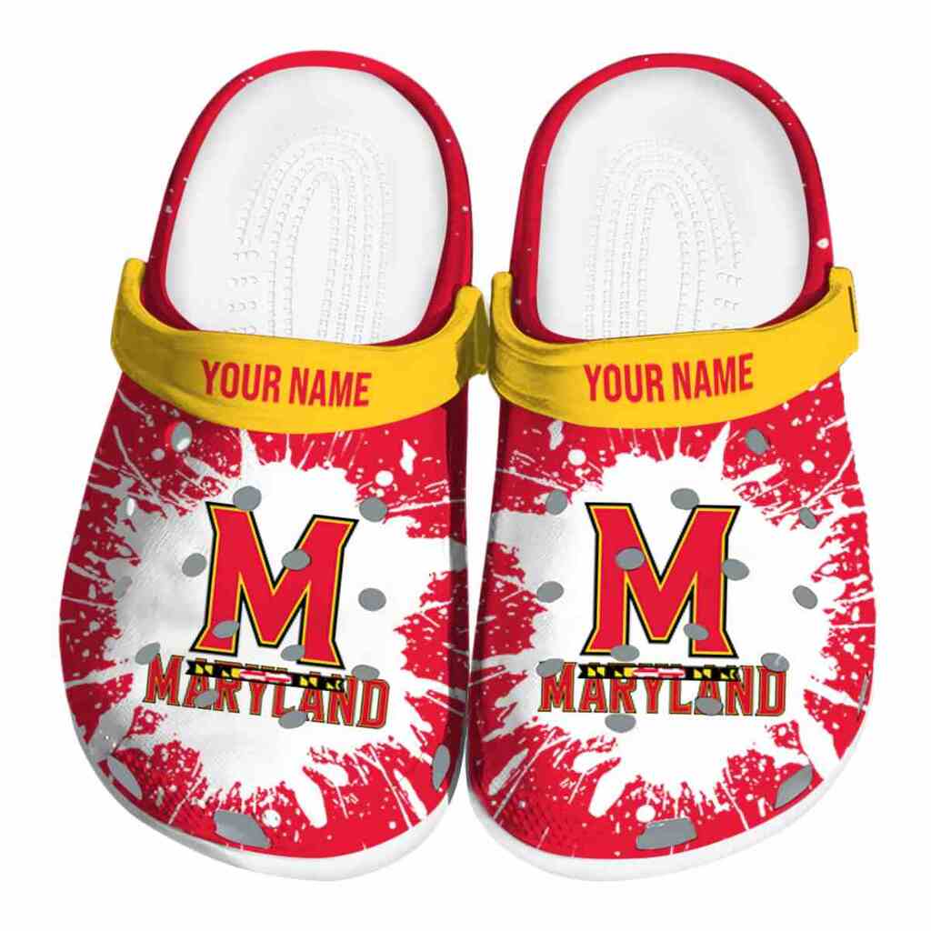 Custom Maryland Terrapins Splash Art ClogTVC1801832