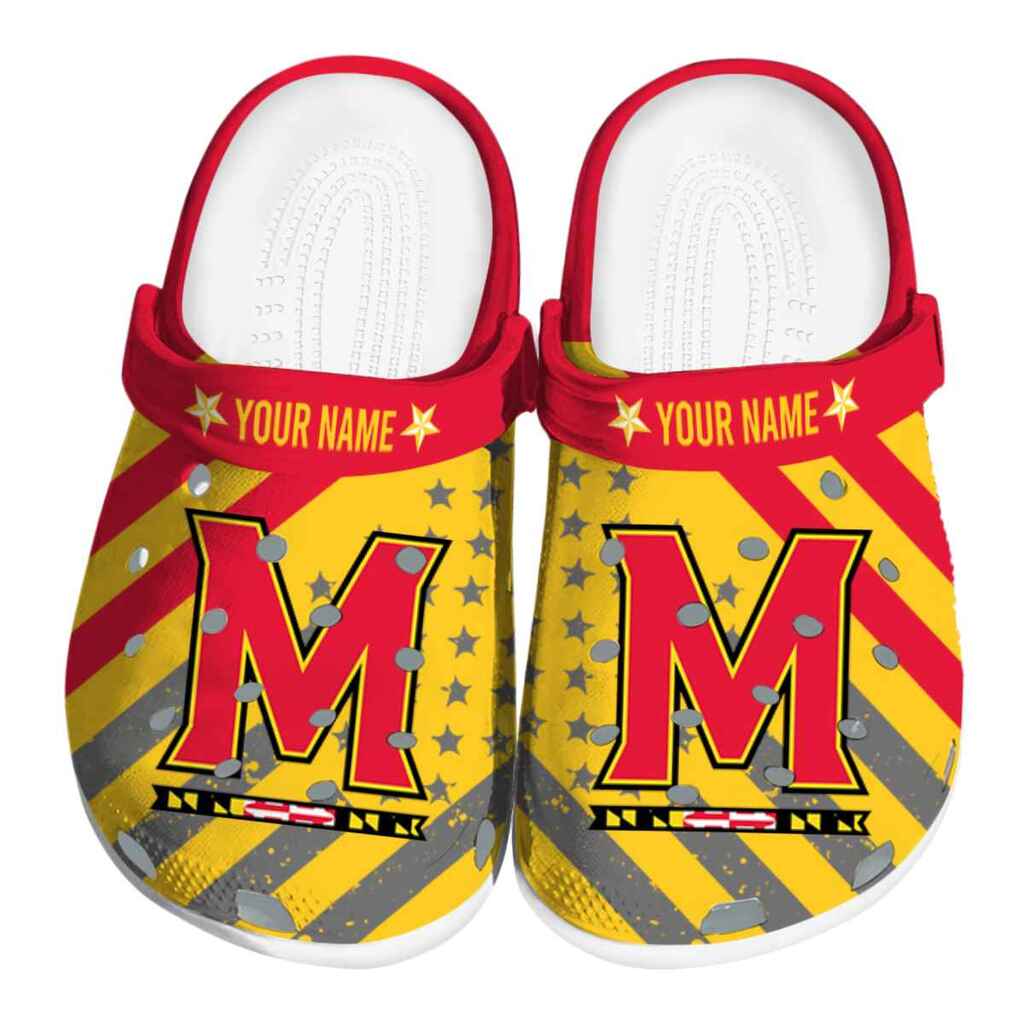 Custom Maryland Terrapins Star-Spangled Graphic ClogTVC1801836