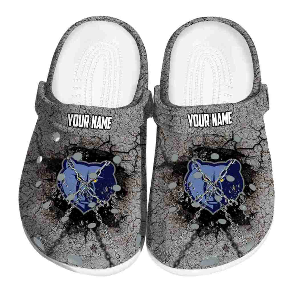 Custom Memphis Grizzlies Cracked Ground Texture ClogTVC1801831