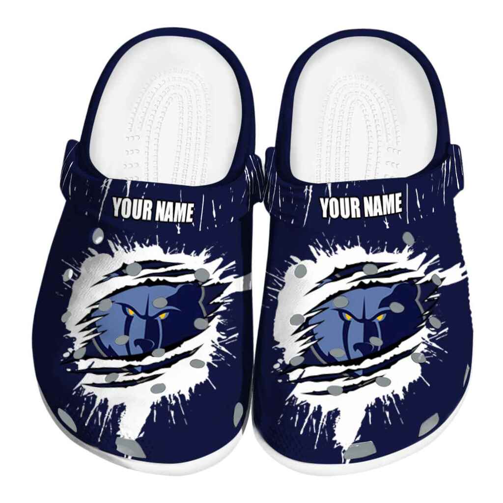 Custom Memphis Grizzlies Splash Motif Background ClogTVC1801831
