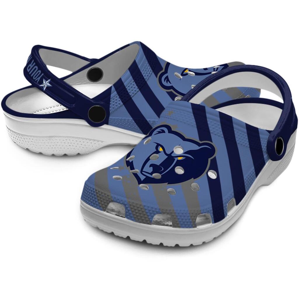 Custom Memphis Grizzlies Star-Spangled Graphic ClogTVC1801831 - Image 3