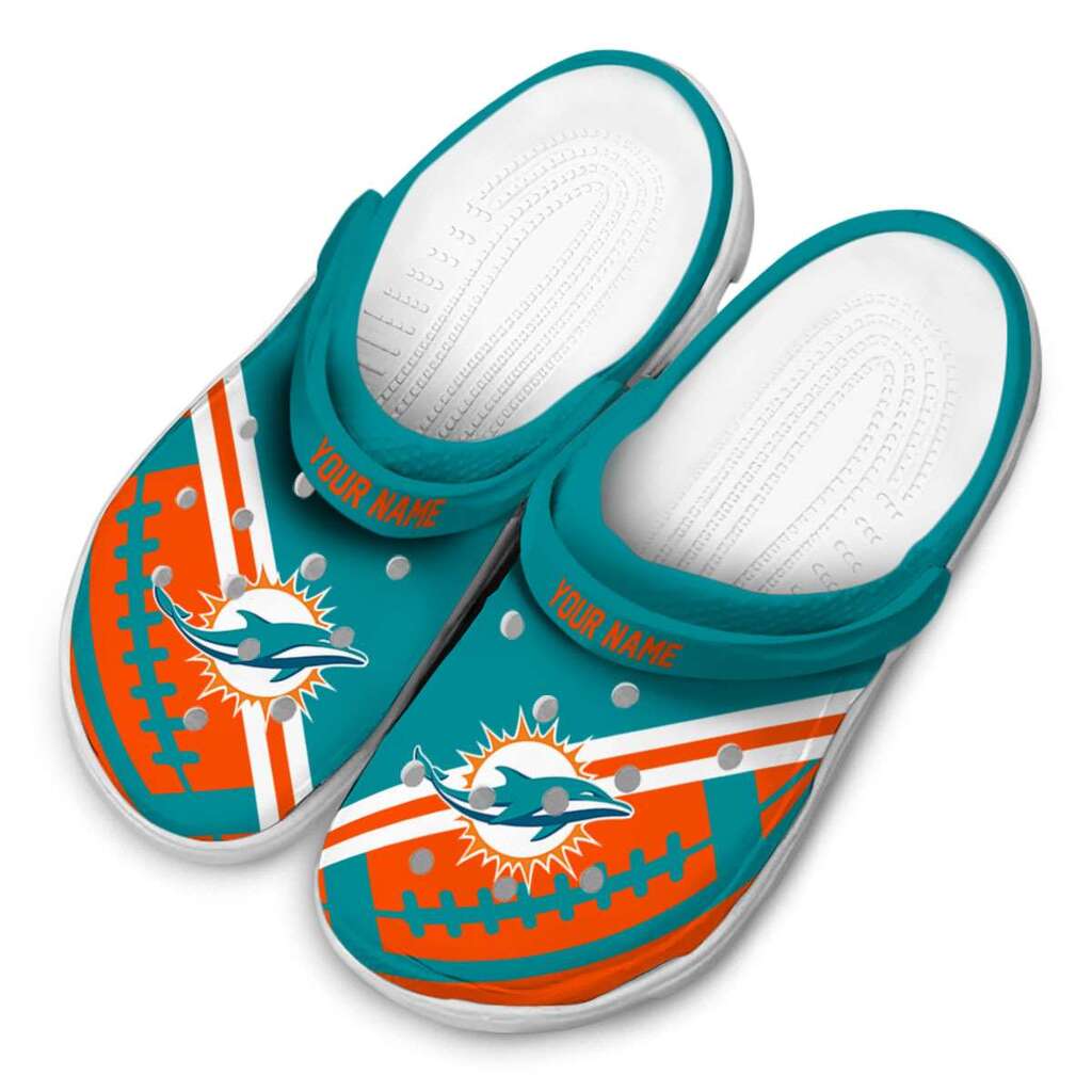 Custom Miami Dolphins Football Motif ClogTVC1801138 - Image 4
