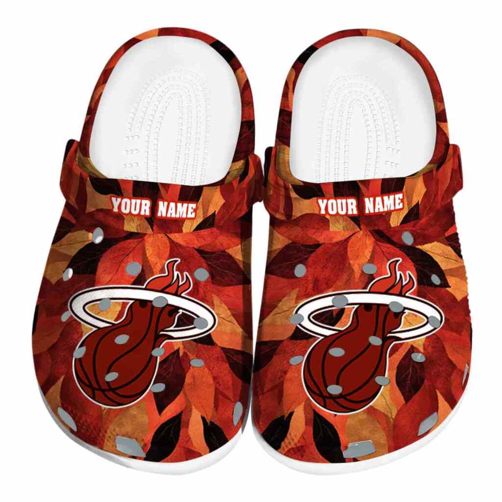 Custom Miami Heat Autumn Leaves ClogTVC1801831