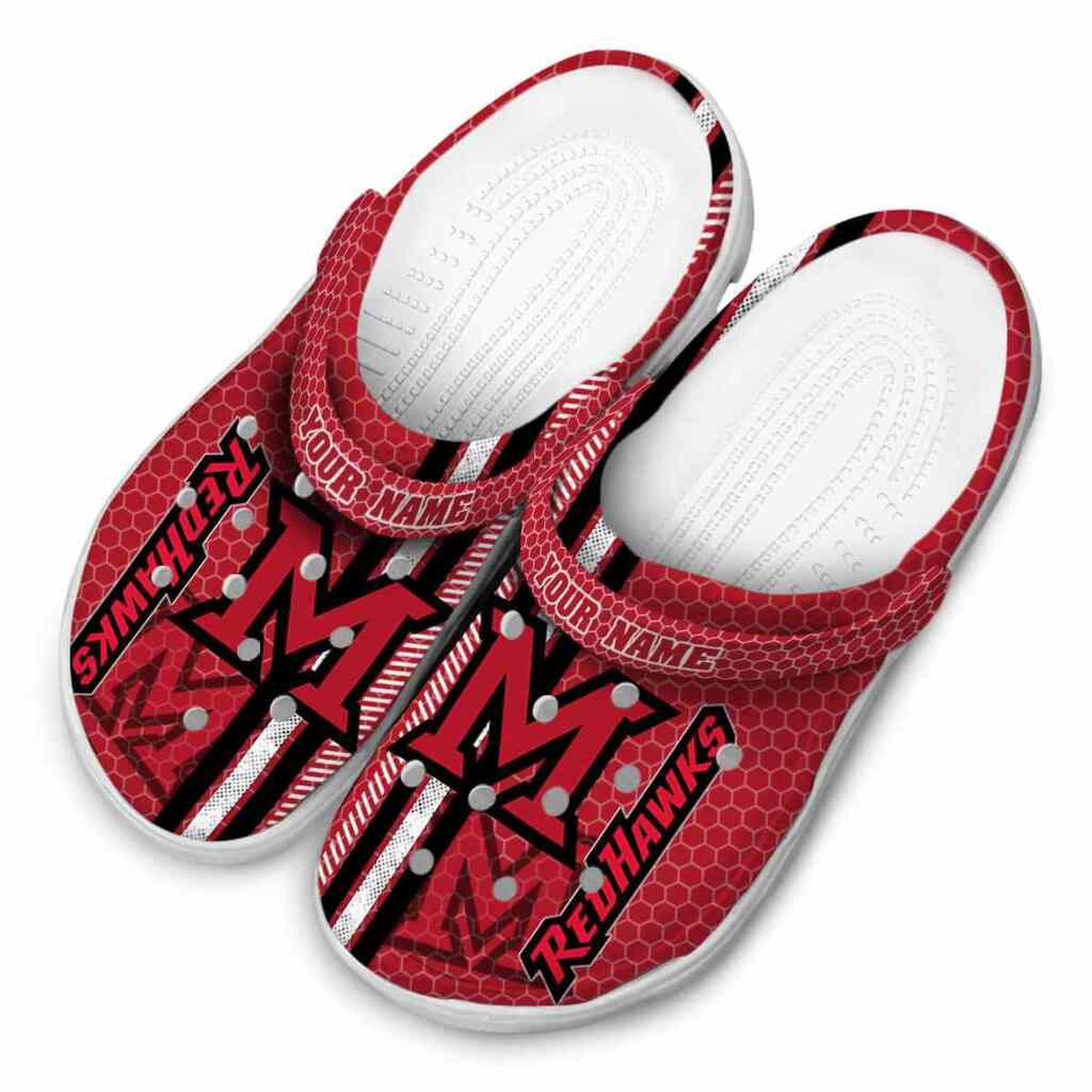 Custom Miami RedHawks Contrasting Stripes ClogTVC1801832 - Image 4