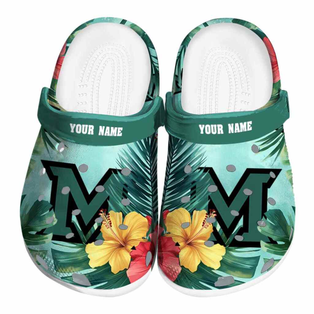 Custom Miami RedHawks Tropical Vibes ClogTVC1801822