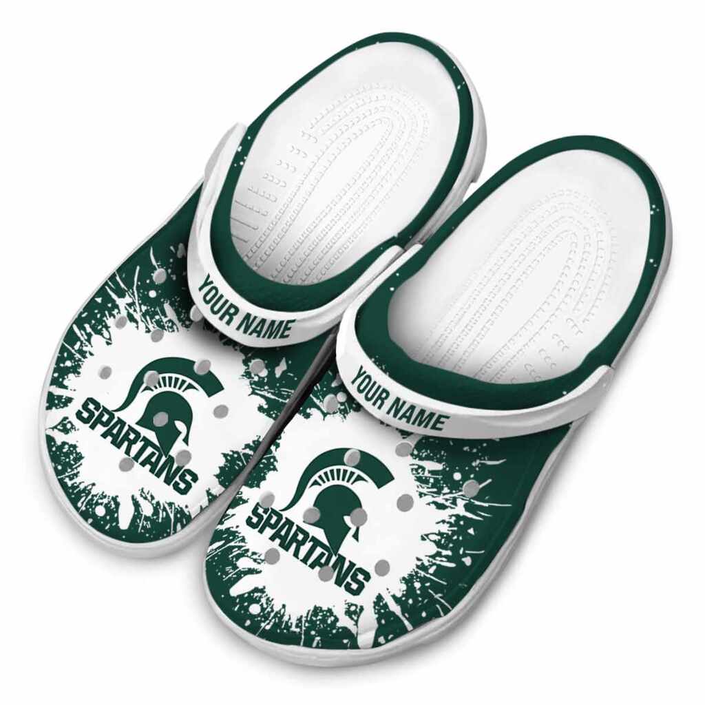 Custom Michigan State Spartans Splash Art ClogTVC180130 - Image 4
