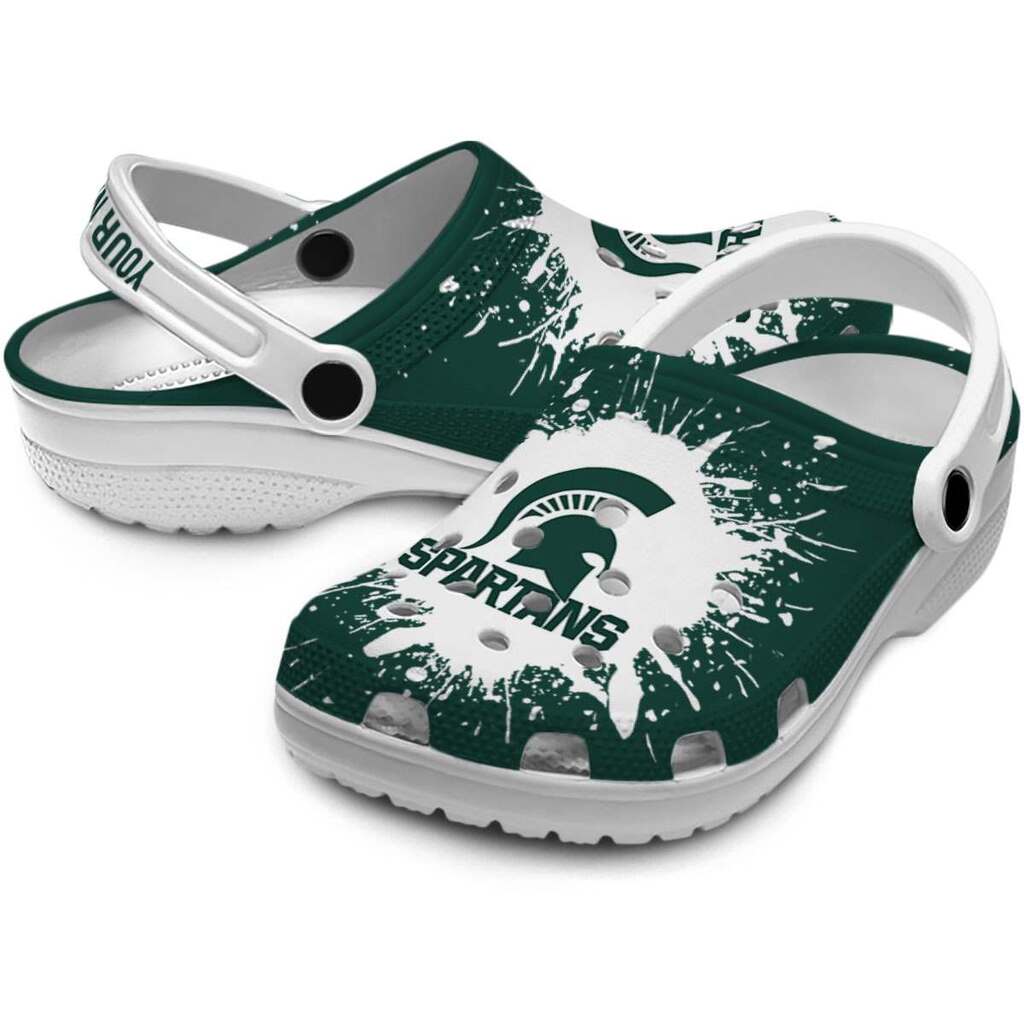 Custom Michigan State Spartans Splash Art ClogTVC180130 - Image 3
