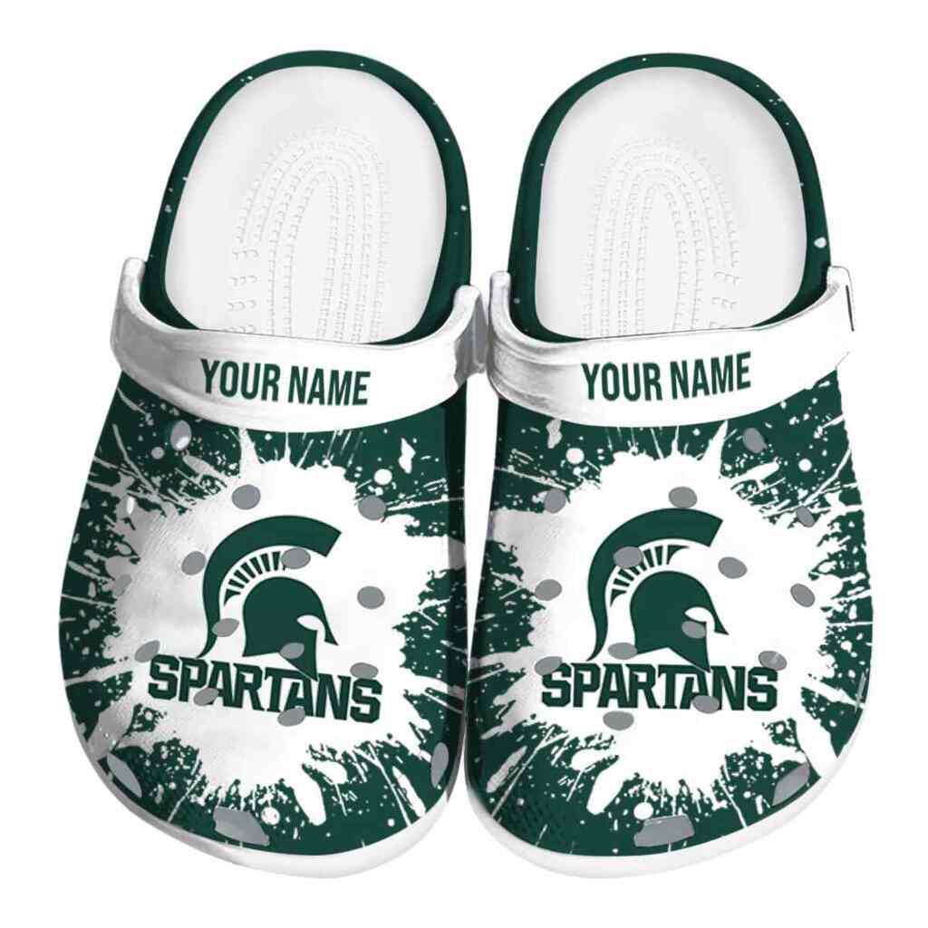 Custom Michigan State Spartans Splash Art ClogTVC180130