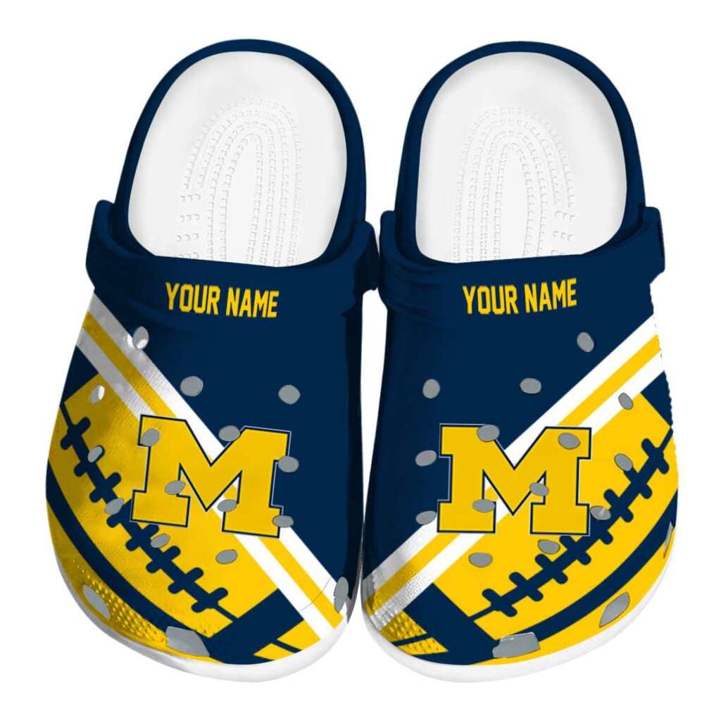 Custom Michigan Wolverines Football Motif ClogTVC1801138