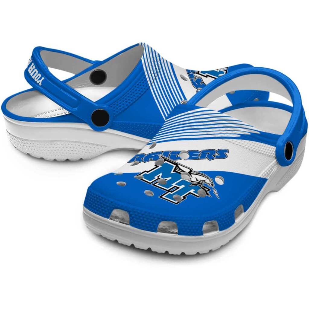 Custom Middle Tennessee Blue Raiders Vibrant Dual-Tone ClogTVC1801833 - Image 3