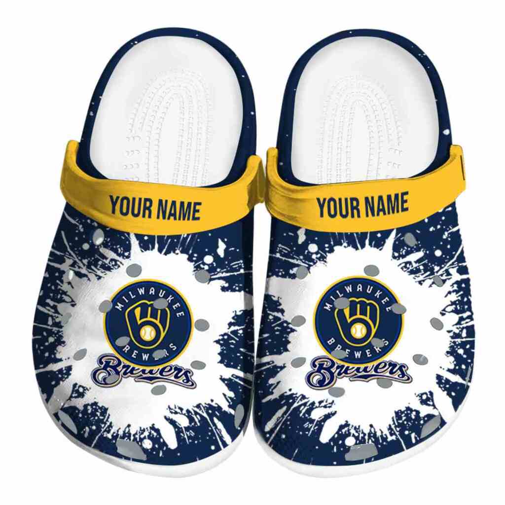 Custom Milwaukee Brewers Splash Art ClogTVC180121