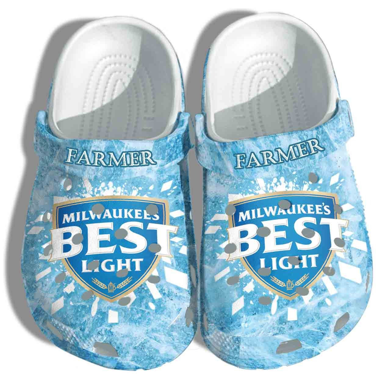 Custom Milwaukees Best Light Shoes Clog - Custom-Mbl