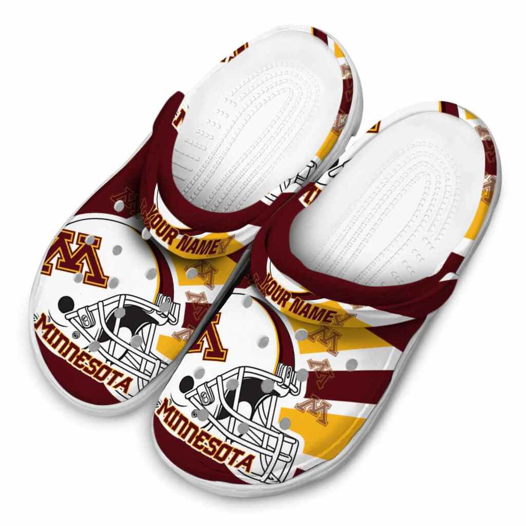Custom Minnesota Golden Gophers Football Helmet ClogTVC1801834 - Image 4