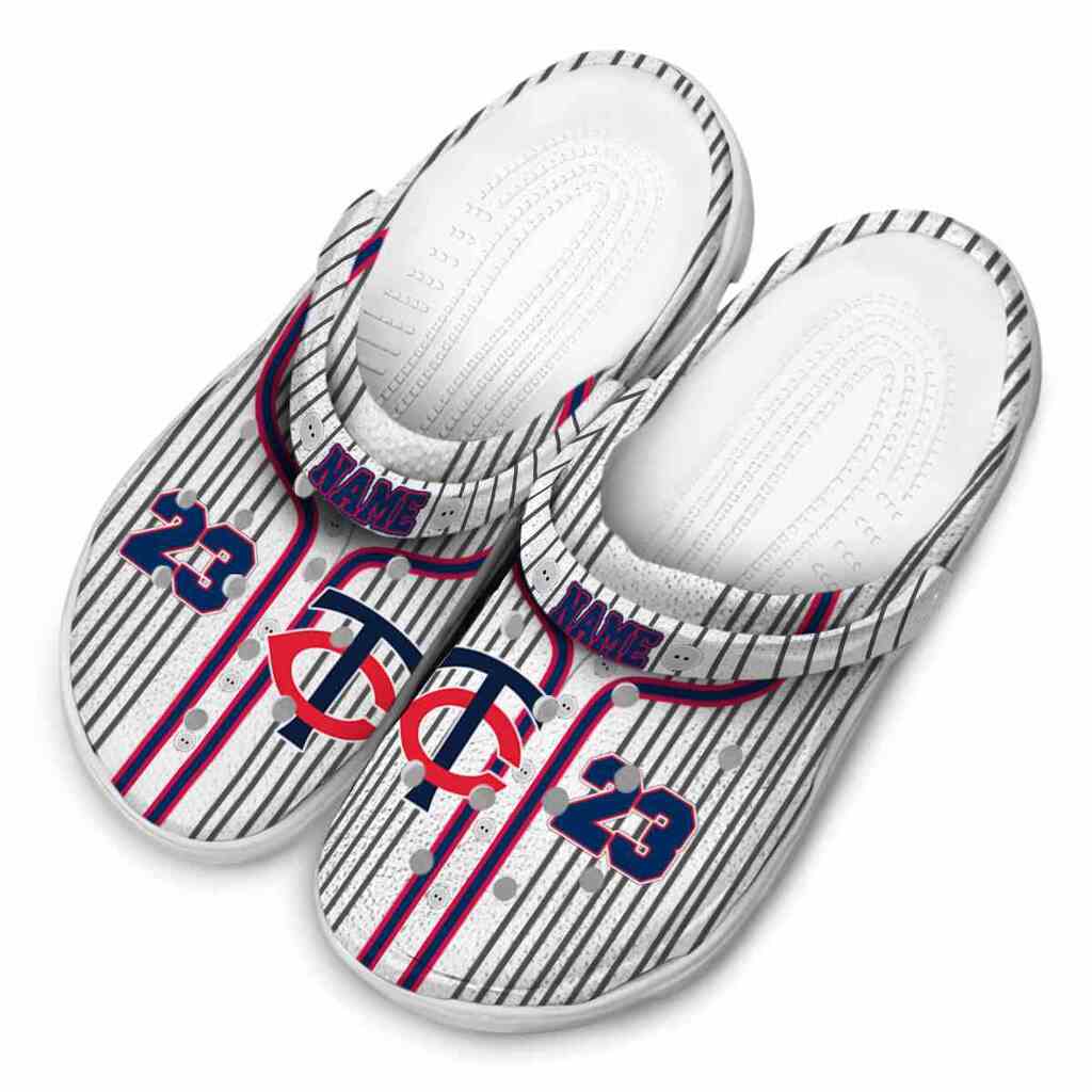 Custom Minnesota Twins Pinstripe Pattern ClogTVC180122 - Image 4