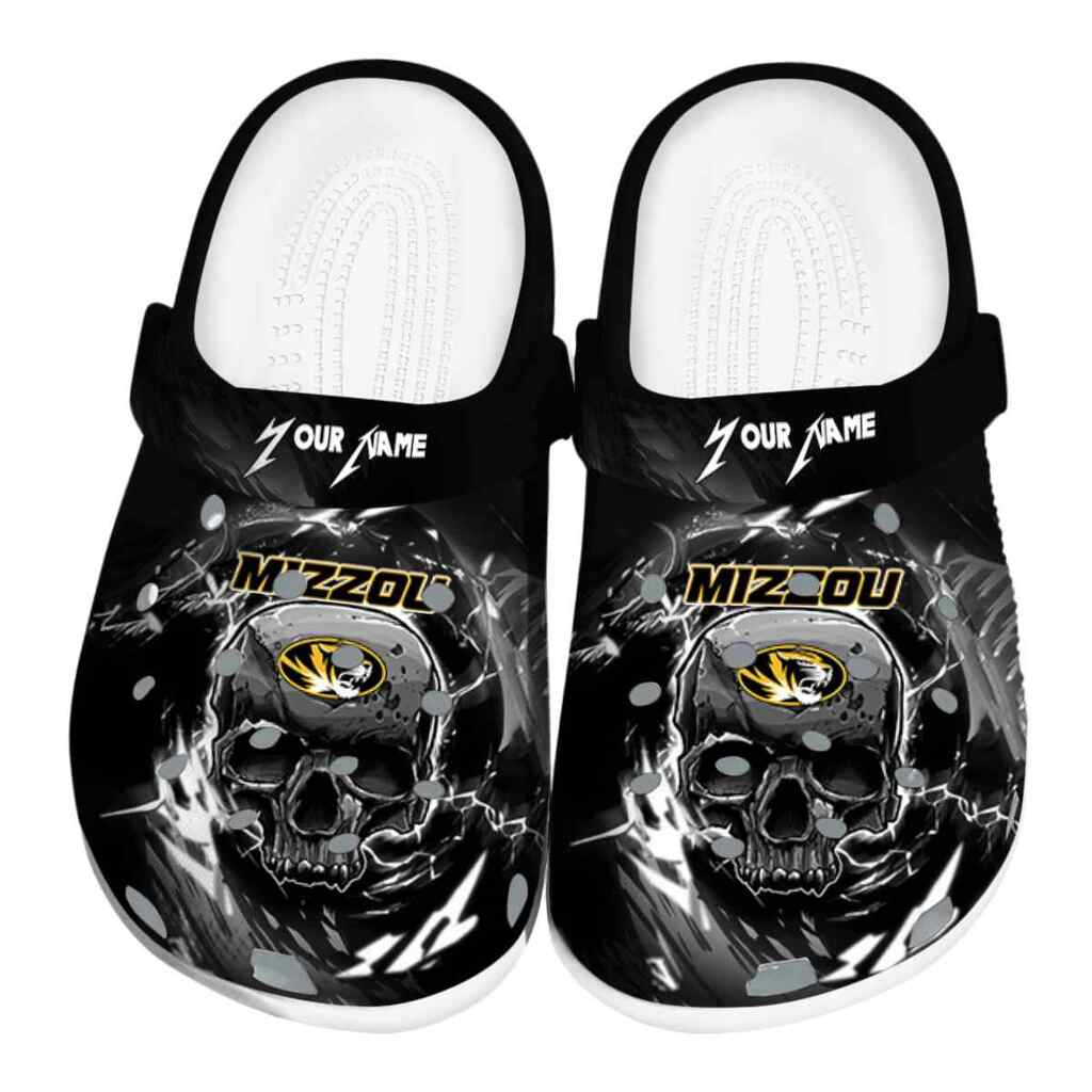 Custom Missouri Tigers Gothic Skull ClogTVC1801820