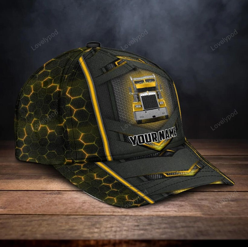 Custom Multicolor Trucker lover all over printed classic cap, Truck 3D cap for Men and women Trucker Hats Custom Hats Gifts For Men & Women