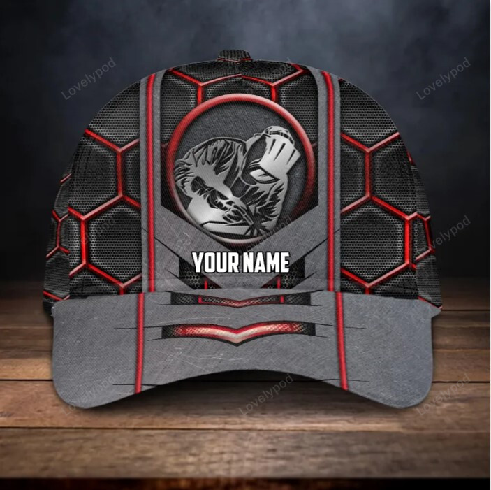 Custom Multicolor welder metal all over printed classic cap, welder metal 3D cap for Men, Gift for welder Trucker Hats Custom Hats Gifts For Men & Women