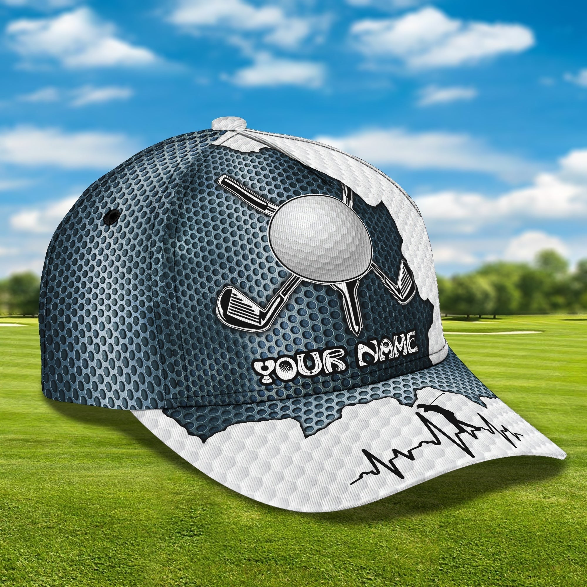 Custom Name 3D Full Priinting Classic Cap For Golfer, Adult Golfer Cap, Golf Lovers Cap Hat Trucker Hats Custom Hats Gifts For Men & Women