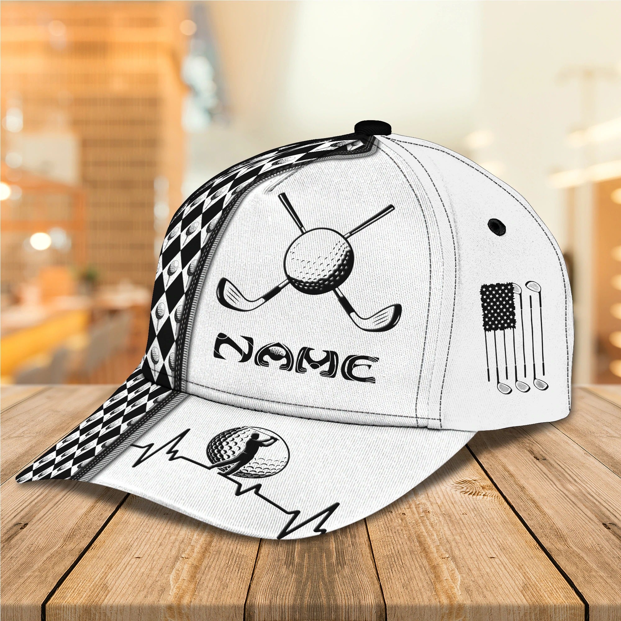 Custom Name 3D Full Priinting Classic Cap For Golfer, Adult Golfer Cap, Golf Lovers Cap Hat Trucker Hats Custom Hats Gifts For Men & Women