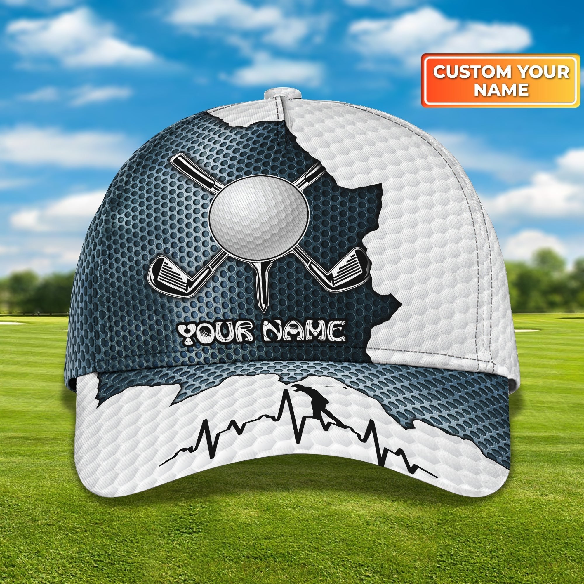 Custom Name 3D Full Priinting Classic Cap For Golfer, Adult Golfer Cap, Golf Lovers Cap Hat Trucker Hats Custom Hats Gifts For Men & Women