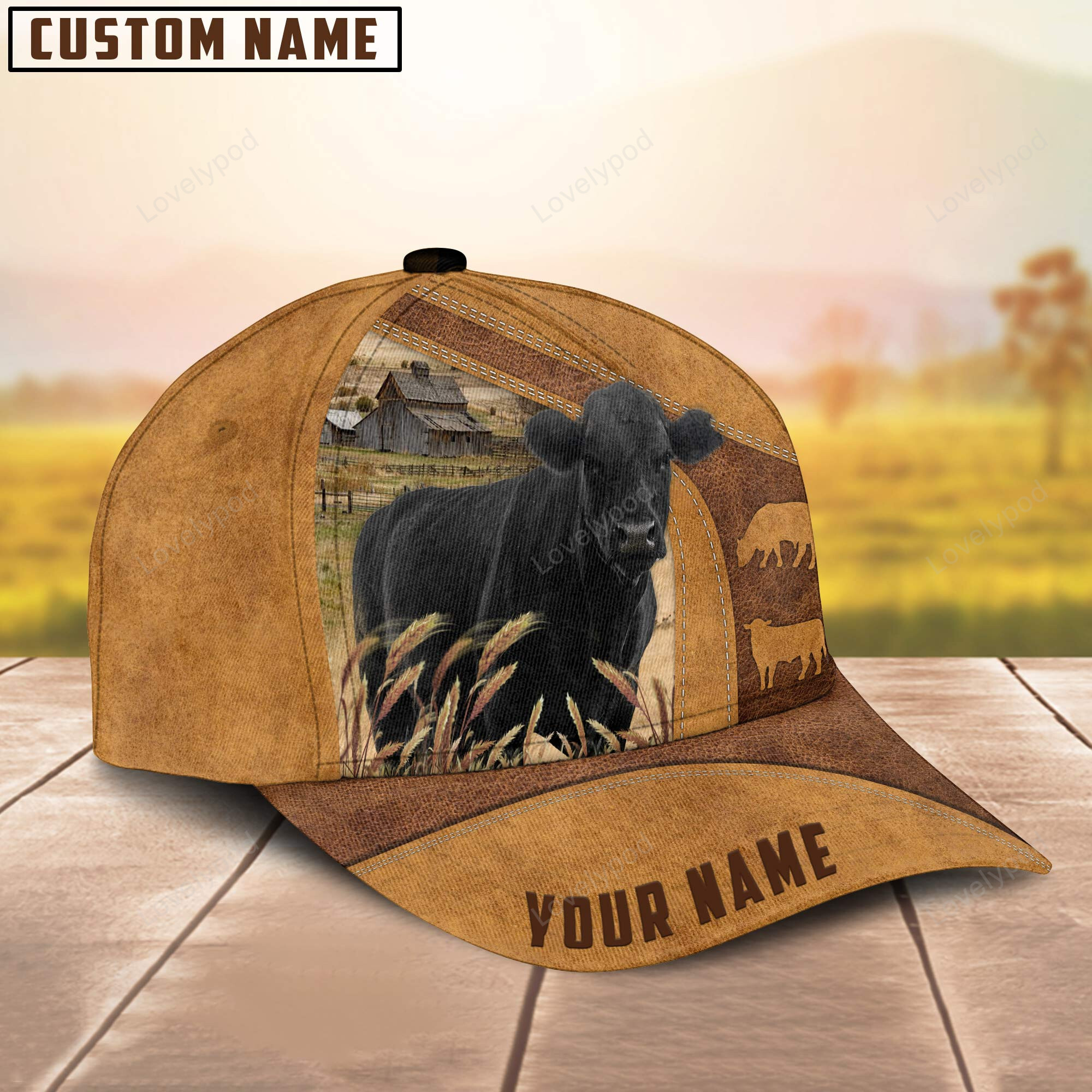 Custom Name Black Angus Cattle Cap, Cattle Hat, Farm Baseball Hat, Cap Hat For Farmer Farm Lover Trucker Hats Custom Hats Gifts For Men & Women